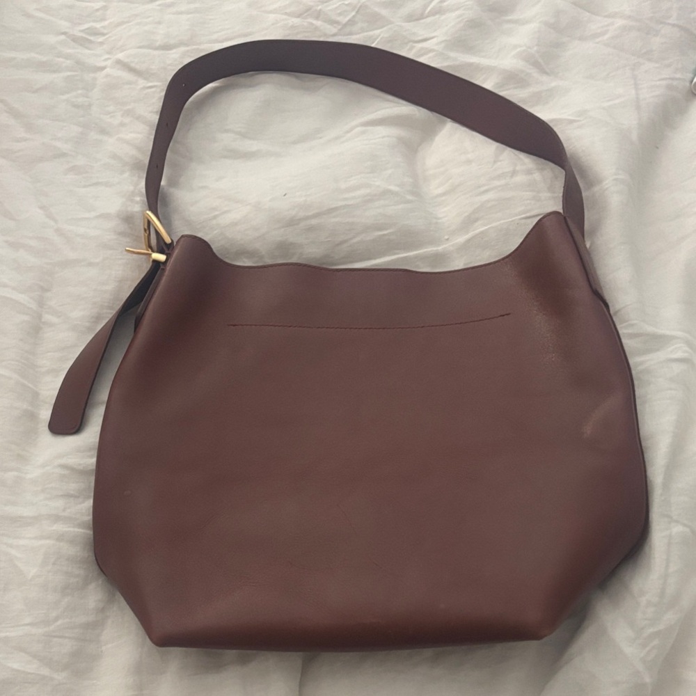 Madewell Rich Brown Leather Shoulder Bag